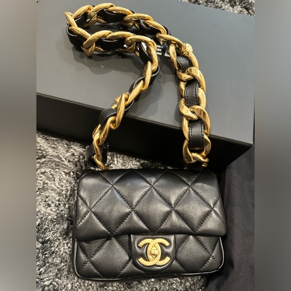 Chanel mini flap chunky chain RARE - Picture 3 of 17